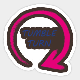 Tumble Turn Arrow Sticker